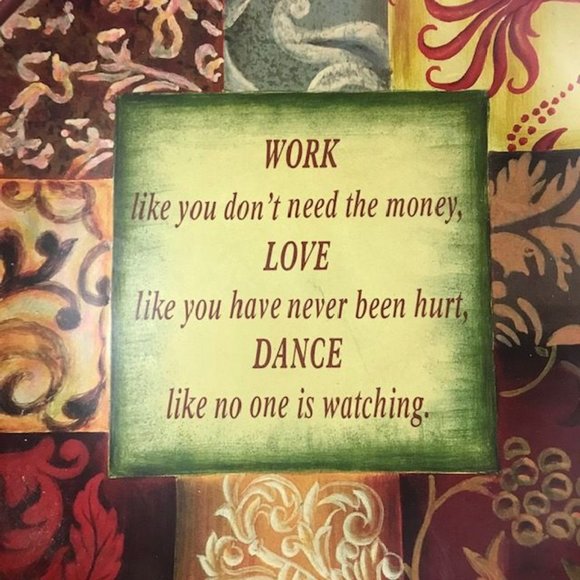 Tapestry Patchwork Message Decor Plates - Picture 6 of 11